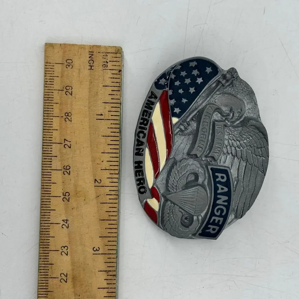 Great American Buckle for Belts American Hero Ranger Eagle